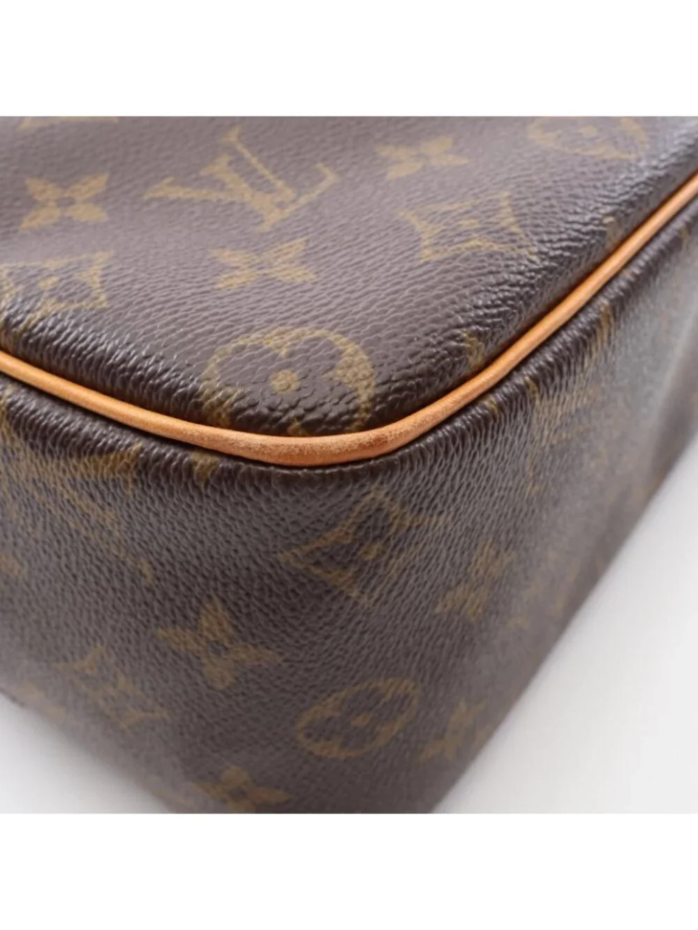 Louis Vuitton Shoulder Bag Cite MM Co Ting Canvas Leather